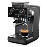 HiBREW H20 Mindent egyben kávéfőző beépített darálóval, Kettős forró és hideg extrakció, 20 bar nyomás, 20 szintű őrlésbeállítás, Gőzkar latte készítéshez, 1,8L víztartály, Intelligens érintésvezérlés