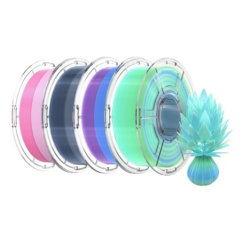 Elegoo Centauri Carbon 3D-Drucker 4 kg HS PETG Filament – Rosa-Weiß/Blau-Lila/Indigo-Weiß/Blau-Grün