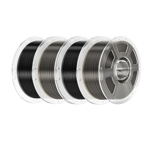 Elegoo Centauri Carbon 3D-Drucker 4 kg HS PETG Filament - 2 kg Schwarz/Rauchgrau