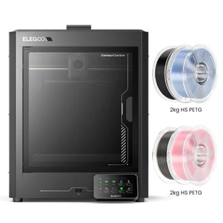 Coupon Geekbuying Elegoo Centauri Carbon 3D Printer + 4kg HS Filaments (3kg PETG + 1kg PLA+) - Transparent Light Pink/ Light Blue/ Smoke Grey/ Black