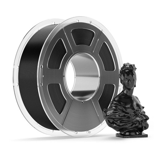 4 kg Mecpow High-Speed PETG Transparentes Filament – 2 kg Schwarz/Rauchgrau