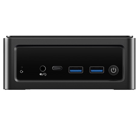 BMAX B8 A Pro Mini PC, AMD R7 8745HS 8 Cores Max 4.9GHz, 16GB RAM 512GB SSD, DP+HDMI+Type-C 4K Triple Display, WiFi 6 Bluetooth 5.2, 2*USB3.0, 2*USB2.0, 1*RJ45, 1*Headset Jack, Space Capsule Cooling System