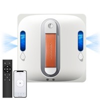 Liectroux S11 Window Cleaning Robot, 8000Pa Strong Suction, 4-Way Auto Water Spray, Intelligent Navigation, Tuya App & Remote Control, Voice Prompts