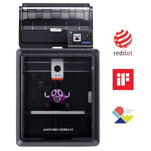 Anycubic Kobra S1 Combo 3D nyomtató – 8 szín, 600mm/s, automatikus szintezés, 250×250×250mm