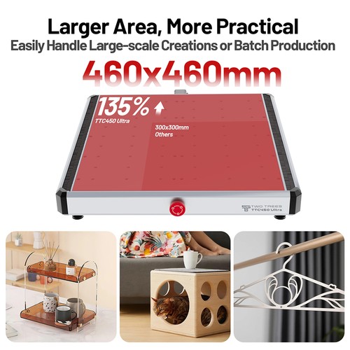 TWO TREES TTC450 Ultra CNC Router Machine + Air Cooling Kit + Wood ...