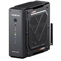 AOOSTAR GODY Mini PC Barebone (No RAM No SSD), AMD Ryzen 9 7940HX 16 Cores Max 5.2GHz, AMD Radeon RX 7600XT 8GB GDDR6, HDMI + DP + USB4 4K 120Hz Triple Display, WiFi 7, 5*USB3.2, 2*2.5G RJ45, 2*Type-C, 1*Headphone Jack