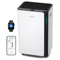 HUMILABS OL20-BD068CF Portable Dehumidifier, 20L Dehumidifier Capacity, Removable Filter, 4.5L Tank & Drain Hose, 3 Modes, 24-Hour Timer, Wi-Fi & App Control
