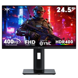 KTC H25X7 Gamer Monitor, 24,5 hüvelykes 1920*1080 Gyors IPS Kijelző, 400Hz Frissítési Frekvencia, HDR400, 1ms MPRT Válaszidő, FreeSync és G-Sync Kompatibilis, Alacsony Kék Fény Kibocsátású & Villódzásmentes, 2*HDMI 2.0, 2*DP 1.4