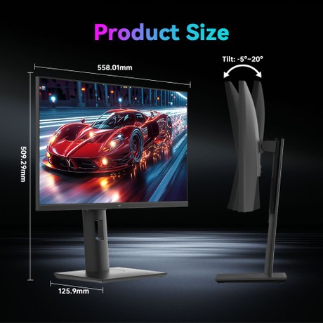 KTC H25X7 Gaming Monitor, 24.5 inch 1920*1080 Fast IPS Screen, 400Hz Refresh Rate, HDR400, 1ms MPRT Response Time, FreeSync & G-Sync Compatible, Low Blue Light & Flicker-Free, 2*HDMI 2.0, 2*DP 1.4