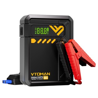 Coupon Geekbuying VTOMAN X4 2500A 12V Car Jump Starter with 150PSI Tire Inflator, 10000mAh Power Bank, LED Flashlight, For 8.5L Gas and 6L Diesel Engines/Cars/Trucks/Motorcycles