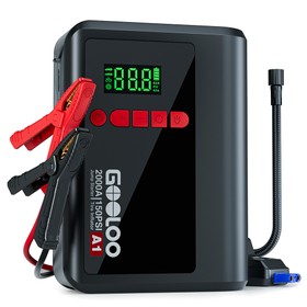GOOLOO A1 2000A 12V Car Jump Starter with Tire Inflator