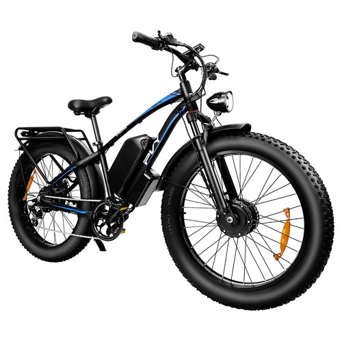 PVY MAX26 Elcykel med dubbla motorer 48V 30Ah 25km/h Svart