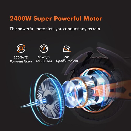 GELEIPU Z1 Pro Elscooter Dubbelmotor 52V 20Ah