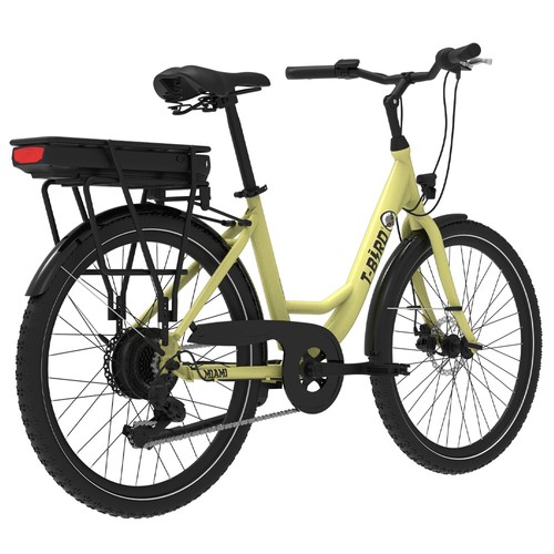 Miami-26 Elektrofahrrad, 250 W, 36 V, 14,4 Ah, 25 km/h, Gelb