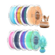 8kg Mecpow Filament PETG haute vitesse - Rose-Blanc/Bleu-Violet/Indigo-Blanc/Bleu-Vert/Orange-Blanc/Bleu-Blanc/Rose-Jaune/Vert-Violet