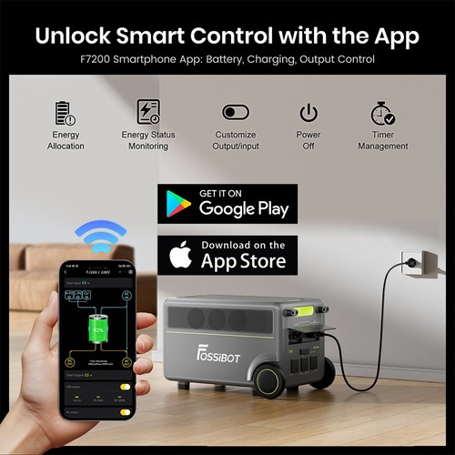 FOSSiBOT F7200 Station d'alimentation avec batterie d'extension – Image 5