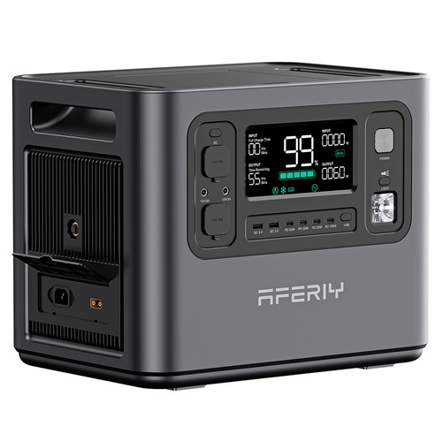 AFERIY P210 2400W 2048Wh Bärbar Kraftstation