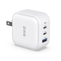 ZIKE Z265B 66W GaN USB-C 3 portos fali töltő