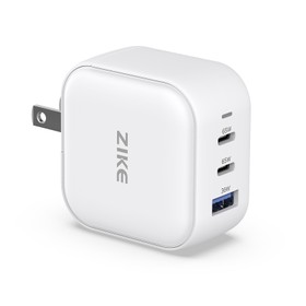 ZIKE Z265B 66W GaN USB-C 3 Ports Wall Charger