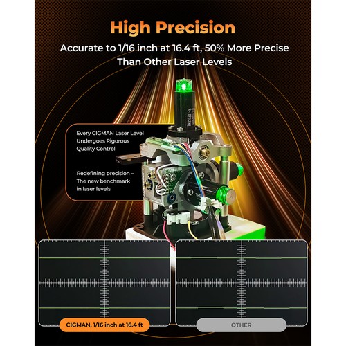 CIGMAN CM-S03 12-Linien-Laser-Nivelliergerät mit LCD-Display