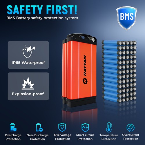 RATTAN LF Ultra Elektrofahrrad 1000W 48V 40,5Ah 50km/h Schwarz