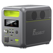 FOSSiBOT F1200 Centrale électrique portable, capacité de 1 024 Wh, puissance nominale de 1 200 W, 3 modes d'éclairage LED, 7 ports de sortie, protection BMS, commutation < 10 ms, régulateur d'entrée à 5 vitesses, batterie LiFePO4 de qualité EV, plus de 4 000 cycles