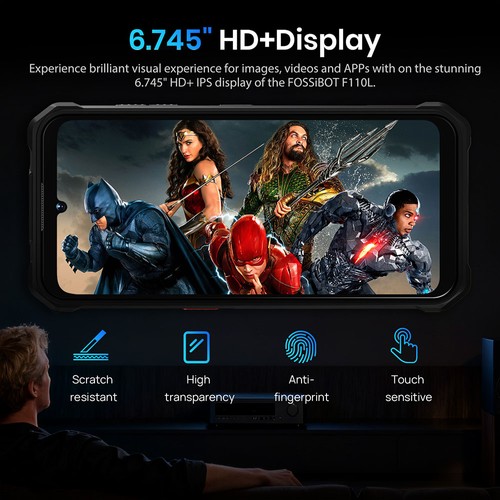 FOSSiBOT F110L 4G Robustes Smartphone Orange