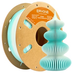 ERYONE High Speed Matte Gradient PLA Filament Mint Green&White
