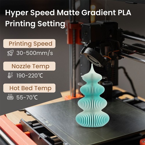 ERYONE High Speed Matte Gradient PLA Filament, 1kg - Mintgrün