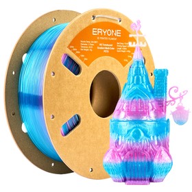 ERYONE Translucent Gradient Multi-Color PETG Filament Red&Blue