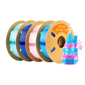 4kg ERYONE Filament PETG translucide dégradé multicolore