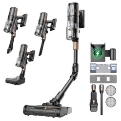 Proscenic P2O OnePass Akku-Staubsauger, 70000Pa Saugkraft, 70 Minuten Laufzeit, 680W bürstenloser Motor, 180° Biegsames Rohr, Nass- und Trockenreinigung mit zusätzlichem Wassertank