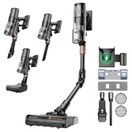 Proscenic P20 OnePass Aspirateur Sans Fil, Suction de 70000Pa, Autonomie de 70 Minutes, Moteur Brushless de 680W, Tube Flexible à 180°, Nettoyage Humide et Sec avec Réservoir d’Eau Supplémentaire