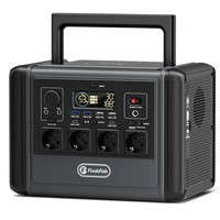 Flashfish T1200s hordozható töltőállomás, 768 Wh-s LiFePO4 akkumulátor, 1200 W AC (2400 W túlfeszültség), 100 W-os USB-C, 14 port, beépített LED világítás, kempingezéshez/lakókocsihoz/hálózaton kívüli használatra/vészhelyzethez