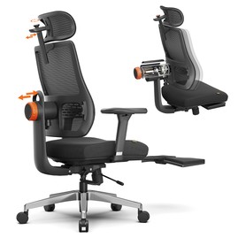 NEWTRAL MagicH-BPro Chaise ergonomique avec repose-pieds appui-tête à suivi automatique du dossier