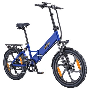 Coupon Geekbuying HillMiles Mile 2 Electric Bike, 250W Motor, 36V 13Ah Battery, 100km Range, 20*3 inch Tires, Dual Hydraulic Brakes - Blue