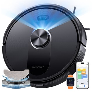 Coupon Geekbuying Proscenic Q10 Robot Vacuum Cleaner with Mop, 8000Pa Strong Suction, 360° LIDAR Navigation, 200-Min Runtime, Auto-Recharge & Resume, APP/Remote/Voice Control for Pet Hair & Large Homes