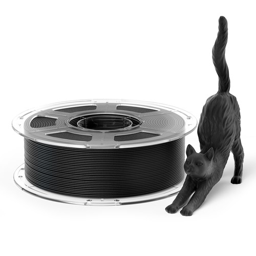 4 kg Mecpow PETG-CF 3D-utskriftsfilament - svart