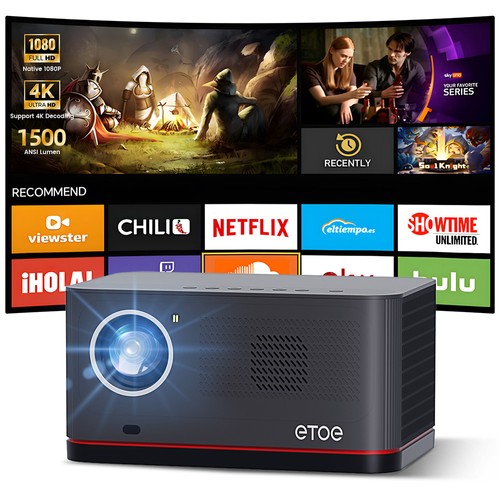 ETOE Whale Pro 1800LM Android TV 11 Projector