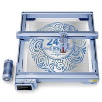 IKIER K1 Pro 24W-os lézergravírozó, 410 mm × 410 mm munkaterület, 800 mm/s sebesség, 0,08 mm × 0,1 mm lézerpont, 0,01 mm-es pontosság, autofókusz, automatikus süllyesztés és egymenetes vágás