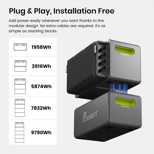 FOSSiBOT FBP1200 1958Wh Tragbare Powerstation