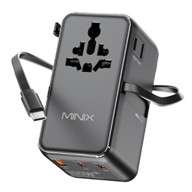 MINIX TP100C Universal Travel Adapter with USB-C Cable