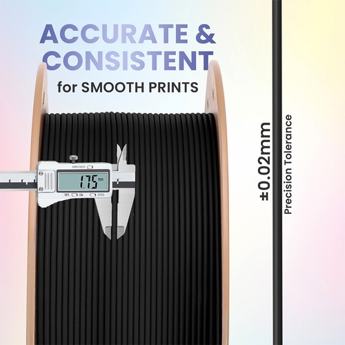 ERYONE PLA Lite Filament, 1 kg - Schwarz