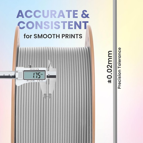 ERYONE PLA Lite Filament, 1 kg - Hellgrau