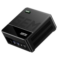AOOSTAR GEM12+ Mini PC Barebone (RAM és SSD nélkül), AMD Ryzen 7 Pro 8845HS 8 magos, Max. 5.1GHz, HDMI2.1 + DP1.4+ USB4 + Type-C 4K négyképernyős kijelző, WiFi 6 Bluetooth 5.2, 2*2.5G LAN, 2*USB3.2, 2*USB2.0, 1*Oculink