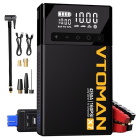 VTOMAN X7 Car Jump Starter with 160 PSI Air Compressor
