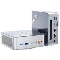 Ninkear M8 Mini PC, AMD Ryzen 7 8745HS 8 magos, max. 4,9 GHz, 16 GB DDR5 RAM, 1 TB SSD, DP (8K) + HDMI (4K) + Type-C (4K) háromkijelzős, WiFi 6 Bluetooth 5.2, 3*USB3.2, 1*USB2.0, 2*2.5G RJ45, 1*Fejhallgató csatlakozó
