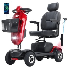 Sweetrich Max Plus Scooter de mobilité 300 W 24 V 20 Ah Rouge