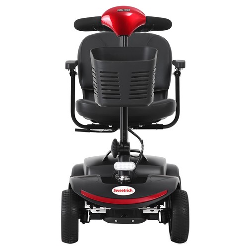 Sweetrich S1 Sport Mobilitetsscooter, 300W Motor, 24V 12Ah Batteri, 8km/h Maxhastighet, 15km Räckvidd - Röd