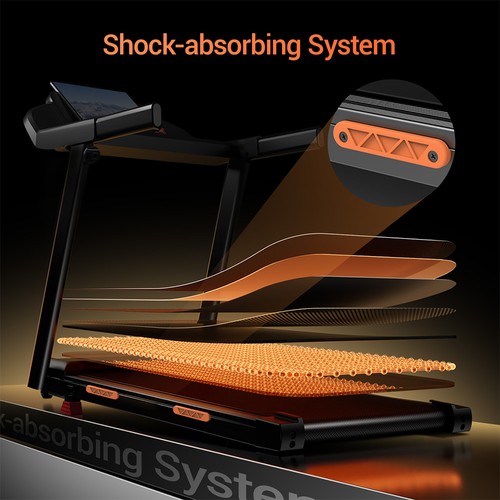 ROBORE SF20 Klappbares Heim-Laufband mit 15% Steigung